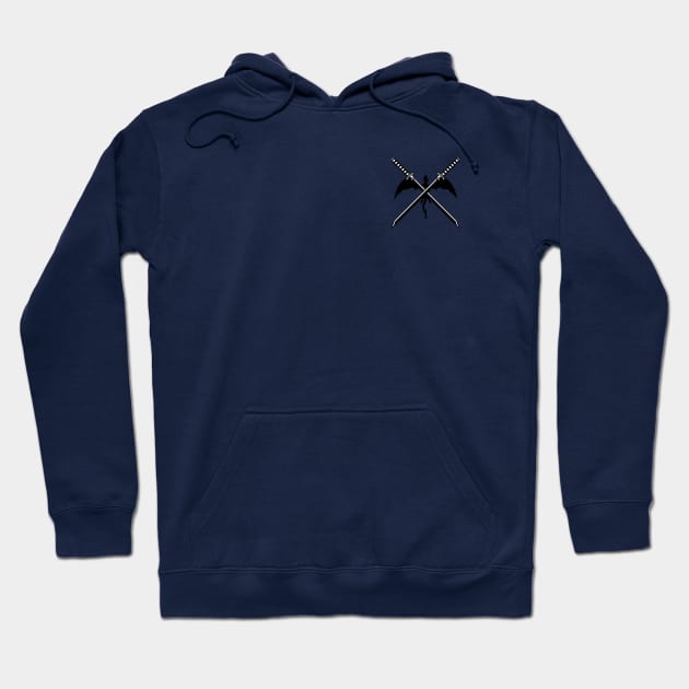 Shadow Dragon | Small top corner Hoodie by The X-Wife Podcast